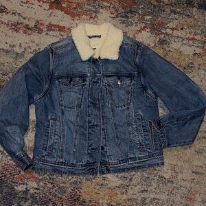 Denim Jacket with sherpa
